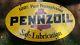 Original 1970 Pennzoil Double Sided Metal Sign