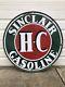Original 48 Sinclair Hc Sign With Ring Double Sided Porcelain Gasoline Oil