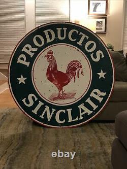 Original 48 Sinclair Oil Double Sided Porcelain Sign