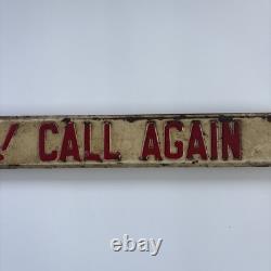 Original Bueter's Butter Krust Bread Door Push Advertising Sign Double Sided