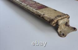 Original Bueter's Butter Krust Bread Door Push Advertising Sign Double Sided