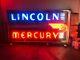 Original Double Sided Lincoln Mercury Ford Dealership Neon Sign
