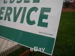 Original Edsel Ford Service Sign Double Sided Barn Find