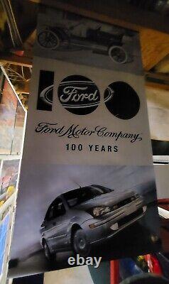 Original Ford Motor Company 100 Years Vinyl Banner Flag Double-Sided 30x60