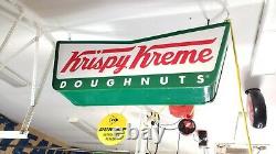 Original Krispy Kreme Lighted Sign Double Sided