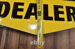 Original Nos Double Sided Vintage Cargill Dealer Seeds Steel Farm Corn Sign