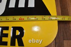 Original Nos Double Sided Vintage Cargill Dealer Seeds Steel Farm Corn Sign