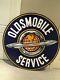Original Oldsmobile Dealership Service Sign Porcelain Double Sided 60