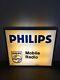 Original Philips Mobile Radio Double Sided Sign (illuminates)