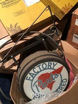 Original Pontiac Double Sided Factory Engineered Parts Sign 1940's