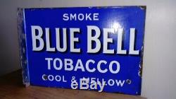 Original Shop Advertising Enamel Sign Bluebell Tobacco Double Sided