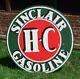 Original Sinclair Hc Double-sided Porcelain Sign 48 Inch, Nice Vintage Condition