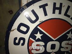 Original Southern Oil System 48 Double Sided Porcelain Sign