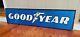 Original Vintage 48 Goodyear Double Sided Metal Sign Tire Shop Oil Gas