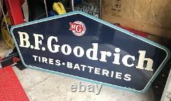 Original Vintage BF Goodrich Double Sided Sign