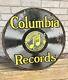 Original Vintage Columbia Records 28 Porcelain Double-sided Advertising Sign