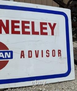 Original Vintage Large NISSAN SERVICE ADVISOR Dealership SIGN DST Double Sided