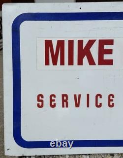 Original Vintage Large NISSAN SERVICE ADVISOR Dealership SIGN DST Double Sided