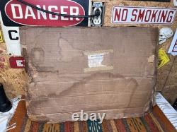 Original Vintage Porcelain Sign Restroom Ladies Men Door Knob NOS Double Sided