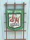 Original Vintage S&h We Give Green Stamps Double Sided Metal Sign 23.5 X 19