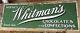 Original Whitman's Chocolates & Confections Porcelain Candy Sign Double-sided