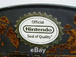 Original World Of Nintendo Sign, Double Sided Hanging, Seal Of Quality
