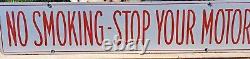 Originalno Smoking Stop Your Motor Double-sided Porcelain Gas Station Sign