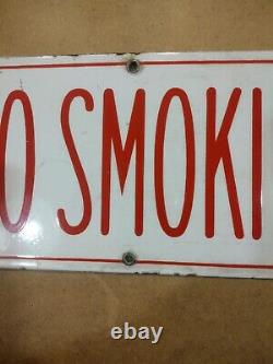 Originalno Smoking Stop Your Motor Double-sided Porcelain Gas Station Sign