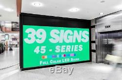 Outdoor LED Sign 45 full color, programmable, weatherproof digital billboard