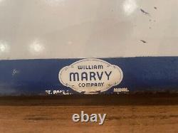 Outstanding Vintage Marvy #1222 Beauty Salon Double Sided Porcelain Flange Sign