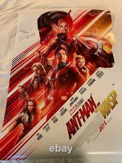 PAUL RUDD SIGNED 27x40 DOUBLE SIDED ANT-MAN POSTER EXACT PROOF COA AUTOGRAPH
