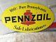 Pennzoil Early Double Sided Porcelain Sign 31x 18ing-rich-beaver Falls Pa