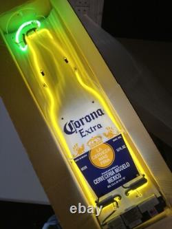PICK UP ONLY! Corona Extra / Light Lime Bottle Double Sided Bar Neon Sign