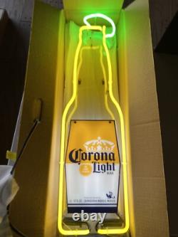 PICK UP ONLY! Corona Extra / Light Lime Bottle Double Sided Bar Neon Sign