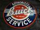 Porcelain Buick Service Enamel Sign 30x30 Inches Double Sided