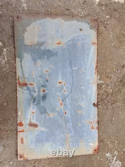 PORCELAIN CHEVROLET ENAMEL DOUBLE SIDED SIGN 24x10 INCHES