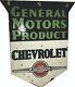 Porcelain Chevrolet Enamel Sign 24x19.5 Inches Double Sided