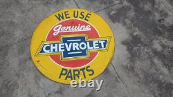 PORCELAIN CHEVROLET ENAMEL SIGN 30x30 INCHES DOUBLE SIDED