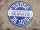 Porcelain Dodge Enamel Sign 30x30 Inches Double Sided