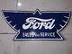 Porcelain Ford Enamel Sign 24x11 Inches Double Sided