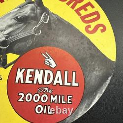 Pair Vintage Kendall Motor Oil Cardboard Double Sided Signs WOW- Hard To Find