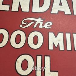 Pair Vintage Kendall Motor Oil Cardboard Double Sided Signs WOW- Hard To Find