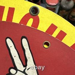 Pair Vintage Kendall Motor Oil Cardboard Double Sided Signs WOW- Hard To Find