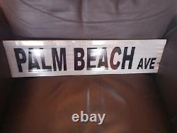 Palm Beach Ave Metal Double Sided Street Sign