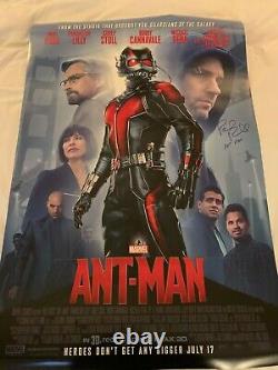 Paul Rudd Signed Full-size Double Sided Ant-man Poster Exact Proof Coa Autograph