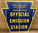 Pennsylvania Official Emission Inspection Station Sign (double Sided)