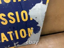 Pennsylvania official emission inspection station sign (double sided)