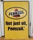 Pennzoil Double Sided Advertising Sign 24x36 Not Just Oil Garage Shop 2011
