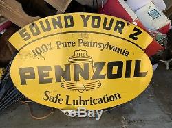 Pennzoil Sound Your Z Double Sided Sign