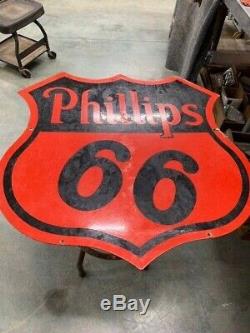 Phillips 66 30 double sided porcelain
